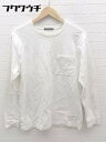 ◇ NUMERALS ヌメラルズ 長袖 カットソー サイズM ホワイト メンズ 【中古】