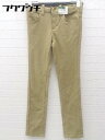 ◇ ●新品● ◎ Something サムシング キッズ 子供服 タグ付 ストレッチ スキニー パンツ サイズ140 ベージュ レディース 【中古】