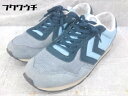 ◇ hummel ヒュンメル ランニング スニーカー シューズ 24cm ネイビー ブルー レディース 【中古】