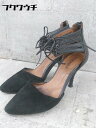 ◇ Jeffrey Campbell ジェフリーキャンベル アンクルストラップ サンダル サイズ37 ブラック レディース 【中古】