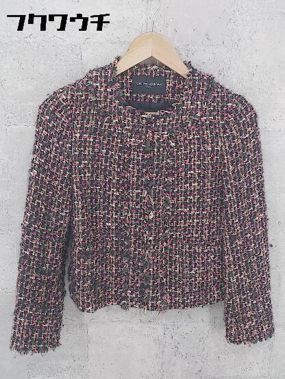 ◇ UNITED ARROWS ユナイテッドアローズ 総柄 長袖 ジャケット サイズ36 ブラック マルチ レディース 【中古】