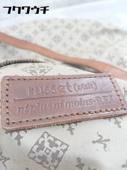 ◇ russet ラシット 総柄 ショルダー バッグ ベージュ レディース 【中古】