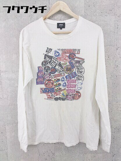 ◇ VANS バンズ 長袖 長袖 Tシャツ カットソー サイズM ホワイト メンズ 【中古】