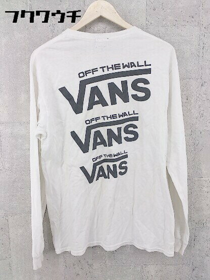 ◇ VANS バンズ 長袖 長袖 Tシャツ カットソー サイズM ホワイト メンズ 【中古】