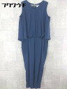◇ ROPE PICNIC ロペピクニック ノースリーブ オールインワン サイズ38 ネイビー レディース 【中古】