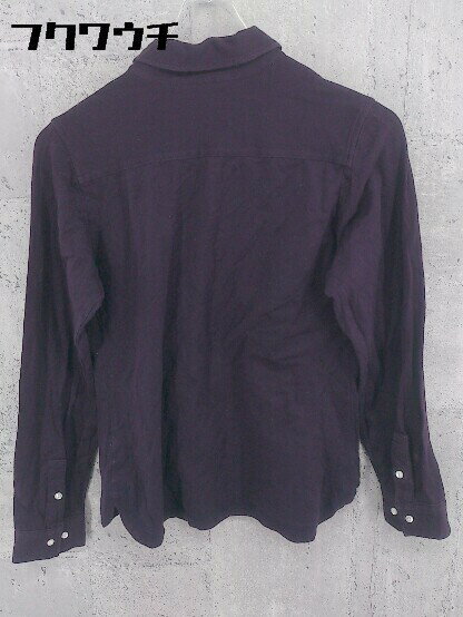 ◇ pearly gates パーリーゲイツ ボタンダウン BD 長袖 ポロシャツ サイズ1 パープル レディース 【中古】