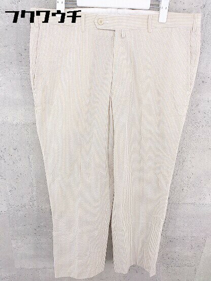 ◇ PICONE ピッコーネ ストライプ パンツ サイズ52 ベージュ ホワイト メンズ 【中古】