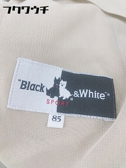 ◇ Black&White ブラックアンドホワイト タックパンツ サイズ85 ブラウン メンズ 【中古】