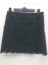 ◇ Jewel Changes ジュエルチェンジズ UNITED ARROWS レース ミニ 台形 スカート サイズ36 ブラック レディース 【中古】(4)