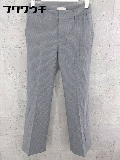 ◇ ◎ P.S.FA パーフェクトスーツファクトリー ピンストライプ パンツ サイズ5 グレー レディース 【中古】