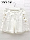 ◇ MACPHEE マカフィー トゥモローランド ロールアップ ショート パンツ サイズ36 ホワイト レディース 【中古】