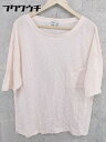 ◇ FREAK'S STORE フリークスストア 半袖 Tシャツ カットソー サイズM ピンク メンズ 【中古】