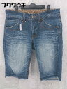◇ EDWIN エドウィン ハーフ ジーンズ デニム パンツ サイズ32 インディゴ メンズ 【中古】
