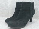 ◇ Clarks collection サイドジップ ヒール ショート ブーツ サイズ23 ブラック レディース 【中古】(4)
