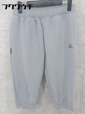 ◇ adidas アディダス 七分丈 スエットパンツ サイズM グレー レディース 【中古】