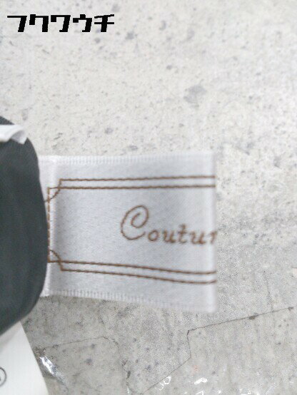 ◇ couture brooch クチュール ブローチ 半袖 膝丈 ワンピース サイズ38 ブラック レディース 【中古】