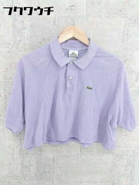 ◇ LACOSTE ラコステ 半袖 ポロシャツ サイズ7 パープル系 レディース 【中古】