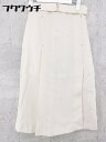 ◇ ◎ Te chichi テチチ ウエストベルト付 膝下丈 スカート サイズM ベージュ レディース 【中古】
