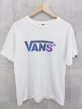 ◇ VANS バンズ 半袖 Tシャツ カットソー サイズL ホワイト メンズ 【中古】