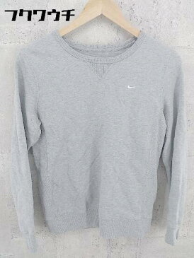 ◇ NIKE ナイキ スウッシュ 長袖 トレーナー サイズL グレー レディース 【中古】