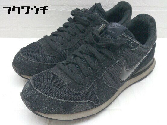 ◇ NIKE ナイキ INTERNATIONALIST インターナショナリスト 828407 スニーカー シューズ 26.5 ブラック レディース 【中古】