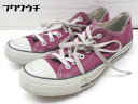 ◇ CONVERSE コンバース 1C030 CANVAS ALL STAR OX スニーカー シューズ サイズ25cm レッド レディース 【中古】