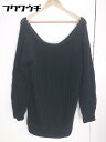 ◇ PAUL & JOE ポール&ジョー 長袖 チュニック ニット セーター ブラック レディース 【中古】