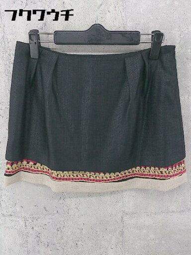 ◇ GRACE CONTINENTAL グレースコンチネンタル 刺繍 ミニ フレア スカート サイズ36 ブラック系 レディース 【中古】 ◇ GRACE CONTINENTAL グレースコンチネンタル 刺繍 ミニ フレア スカート サイズ36 ブラック系 レディース 【中古】