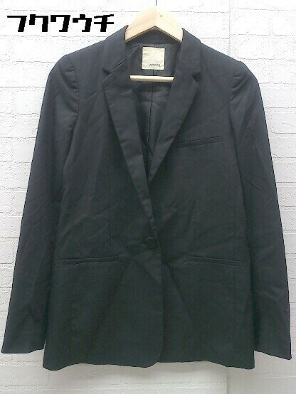 ◇ MOUSSY マウジー シングル 1B 長袖 テーラード ジャケット サイズS ブラック レディース 【中古】