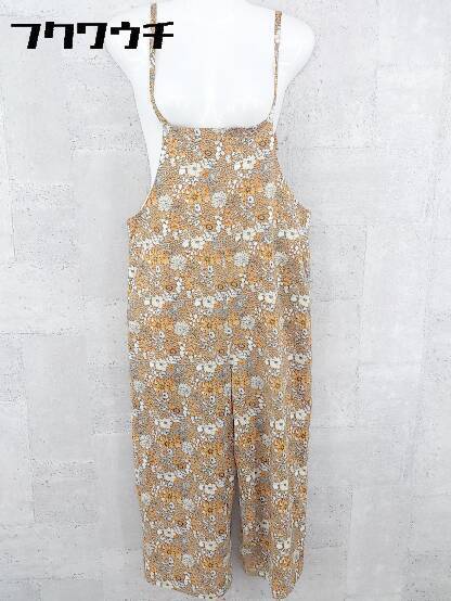 ◇ ROPE PICNIC ロペピクニック 花柄 キャミソール オールインワン サイズ36 オレンジ レディース 【中古】