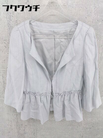 ◇ BALLSEY ボールジィ TOMORROWLAND 長袖 ノーカラー ジャケット サイズ38 グレー系 レディース 【中古】