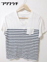 ◇ nano universe ナノユニバース 半袖 Tシャツ カットソー サイズM ホワイト メンズ 【中古】