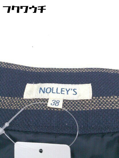 ◇ NOLLEY'S ノーリーズ ボーダー キュロット ショート パンツ サイズ38 ネイビー レディース 【中古】