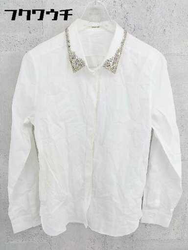 ◇ MACPHEE マカフィー TOMORROWLAND ビジュー 長袖 ブラウス カットソー サイズ38 ホワイト レディース 【中古】 ◇ MACPHEE マカフィー TOMORROWLAND ビジュー 長袖 ブラウス カットソー サイズ38 ホワイト レディース 【中古】