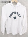 ◇ CONVERSE コンバース 長袖 プルオーバー パーカー M ホワイト メンズ 【中古】