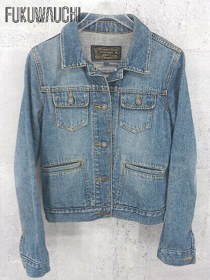 ◇ GIORDANO ジョルダーノ 長袖 Gジャン デニム ジャケット S インディゴ レディース 【中古】のサムネイル