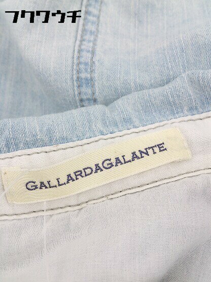 ◇ GALLARDAGALANTE ガリャルダガランテ 長袖 膝丈 シャツ ワンピース サイズF ブルー レディース 【中古】