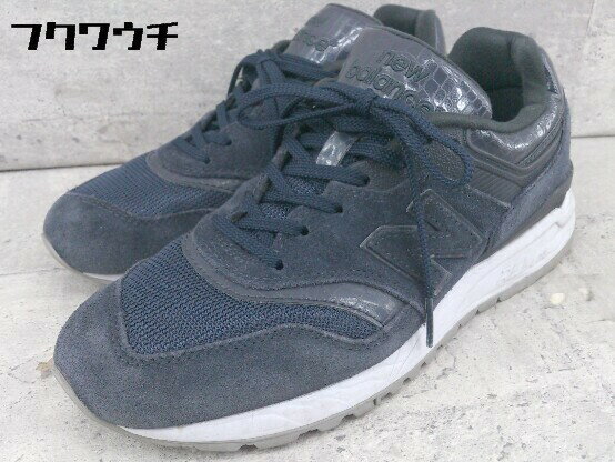 ◇ New Balance BEAUTY&YOUTH 別注 ML997HY スニーカー シューズ サイズ24.5 ネイビー レディース 【中古】