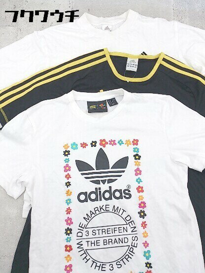 ◇ adidas アディダス まとめ売り3点セット サイズS＆M トレフォイル エキップメント Tシャツ カットソー メンズ 【中古】