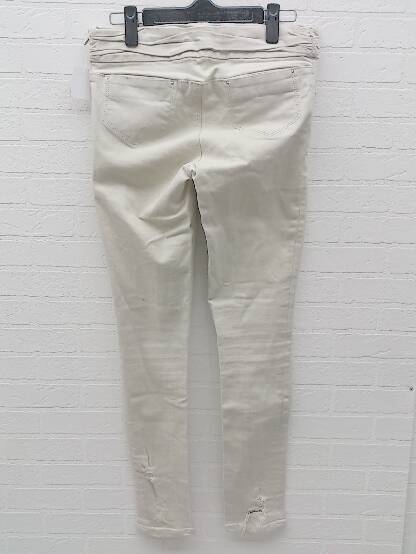 ◇ grintmati グリントマティ ABAHOUSE アバハウス ダメージ スキニー パンツ 36 ベージュ レディース 【中古】