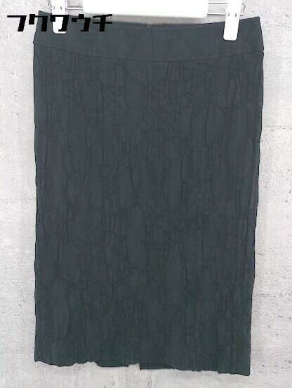 ◇ COMME CA DU MODE コムサデモード 膝下丈 タイト スカート 9 ブラック * 1002799878319 【中古】