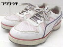 ◇ Puma プーマ 185316 スニーカー シューズ 23.5 ホワイト レッド パープル # 1002799863582 【中古】