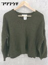 ◇ CAPRICIEUX LE'MAGE カプリシュレマージュ 長袖 Vネック セーター F グリーン * 1002799701730 【中古】