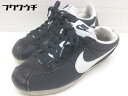 ◇ NIKE CLASSIC CORTEZ NYLON ナイキ クラシック コルテッツ ナイロン 749864-011 スニーカー シューズ 24 ブラック 1002799274852 【中古】