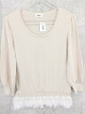 ◇ NOLLEY'S ノーリーズ コットン 長袖 ニット セーター バスト79〜85 身長158〜162 アイボリー レディース 【中古】