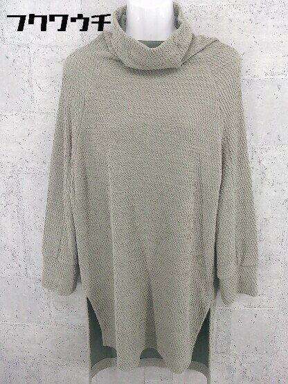 ◇ antiqua patterntorso アンティカ パターントルソー 長袖 チュニック F ベージュ系 レディース 【中古】