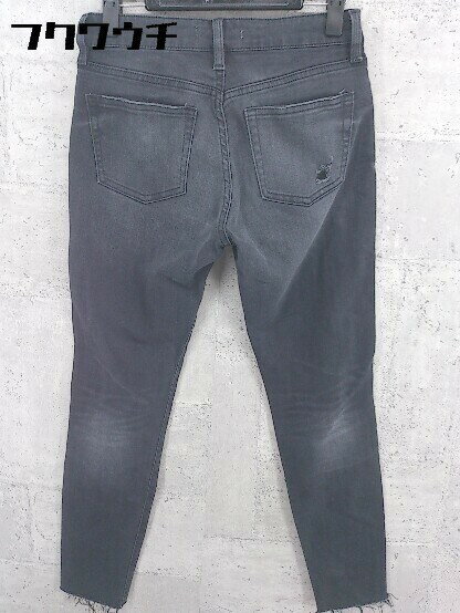 ◇ AZUL BY MOUSSY アズールバイマウジー ダメージ スキニー ジーンズ デニム パンツ Mサイズ ブラック レディース 【中古】