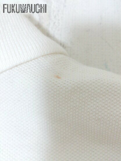 ◇ Ralph Lauren ラルフローレン 鹿の子 半袖 ポロシャツ L オフホワイト レディース 【中古】