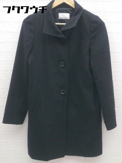 ◇ M premier BLACK エムプルミエブラック ステンカラー コート 36サイズ ブラック レディース 【中古】