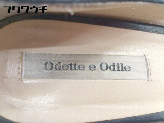 ◇ Odette e Odile オデット エ オディール UNITED ARROWS ヒール パンプス 23 1/2 ネイビー系 レディース 【中古】